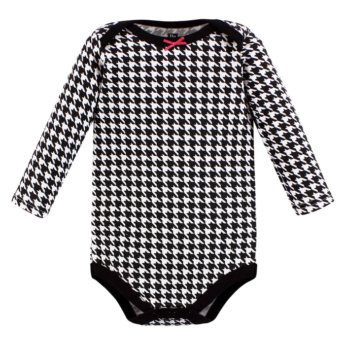 Hudson Baby Girl Cotton Long-Sleeve Bodysuits, Girl Dogs 3-Pack
