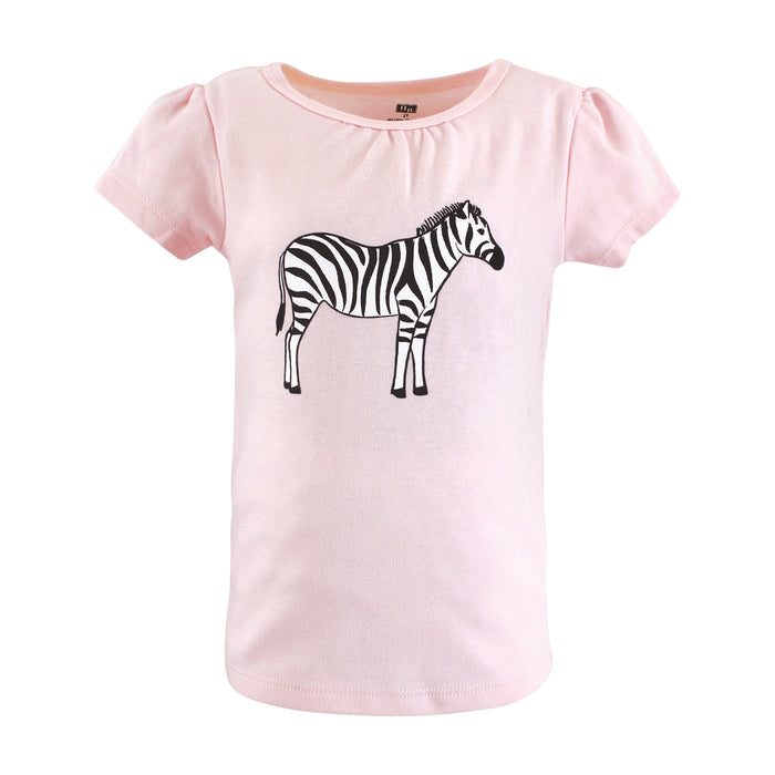 Hudson Baby Girl Short Sleeve T-Shirts, Leopard Mamas Mini