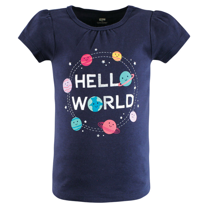 Hudson Baby Infant and Toddler Girl Short Sleeve T-Shirts, Magical World
