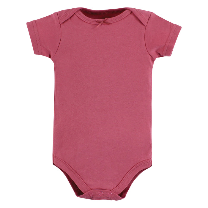 Hudson Baby Infant Girl Cotton Bodysuits, Creativity, 7-Pack