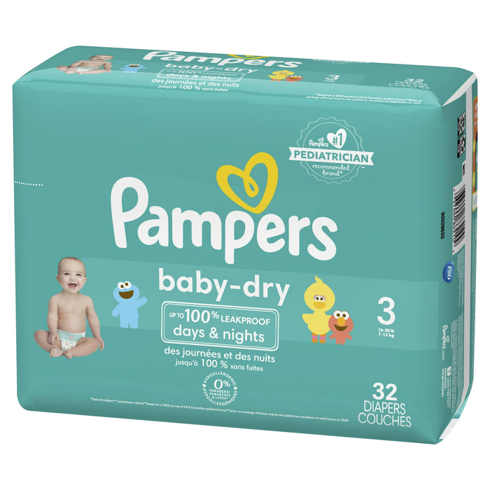 Pampers Baby Dry Diapers Size 3- 32 Count