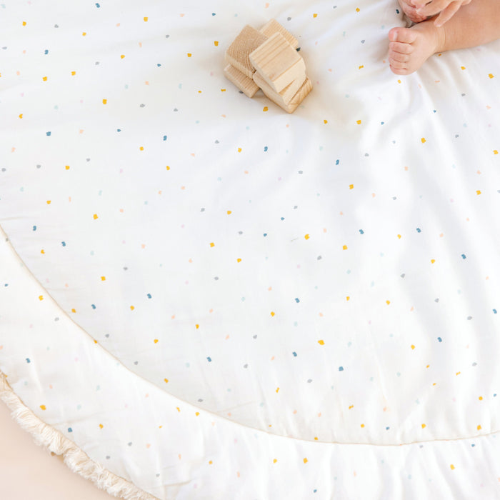 Makemake Organics Organic Baby Play Mat - Dotty and Ivory