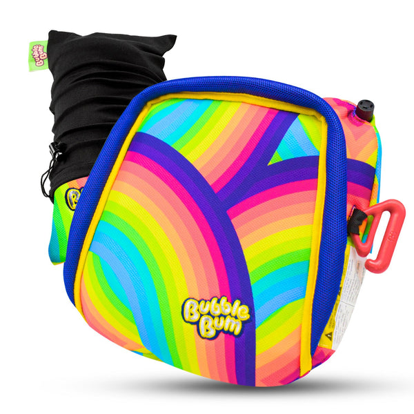 BubbleBum Inflatable Travel Car Booster Seat - Rainbow Style