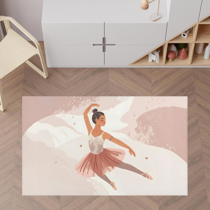 TeepeeJoy Nursery and Kids Ballerina Rug - Tutu Magic