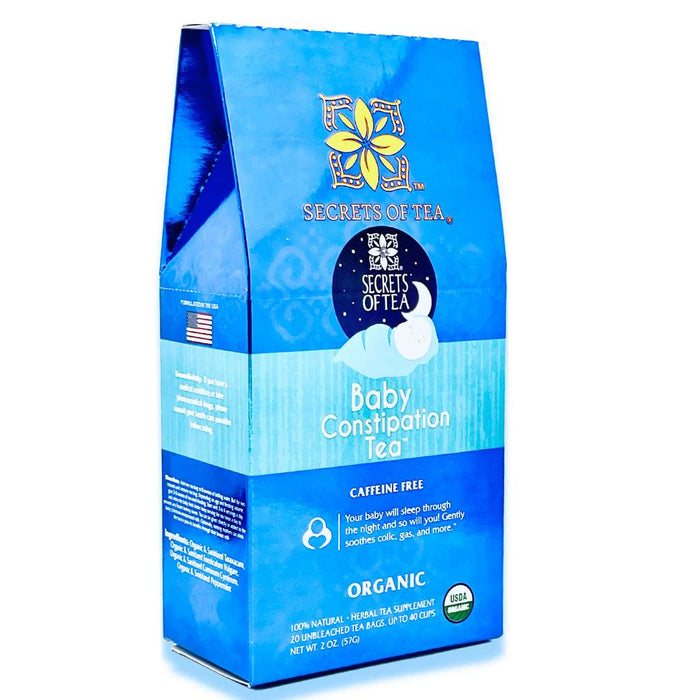 Secrets Of Tea Baby Constipation Relief Tea - Caffeine Free - Tea for Baby Colic, Gas, & Acid Reflux