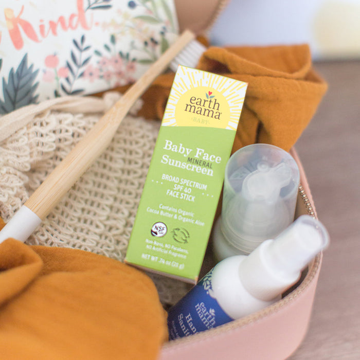 Earth Mama Baby Face Mineral Sunscreen Face Stick SPF 40
