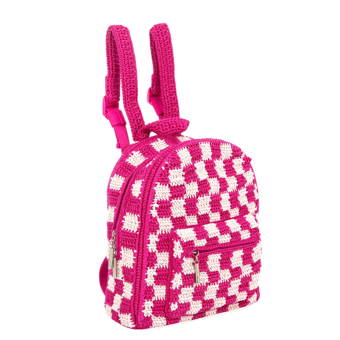 Hand Crochet - Pinkberry Check