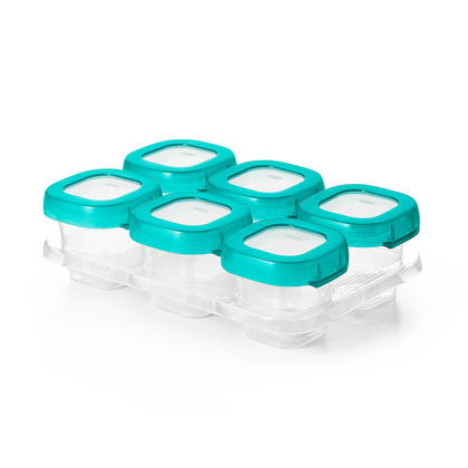 OXO TOT BABY BLOCKS FREEZER STORAGE CONTAINERS - TEAL