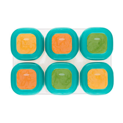 OXO TOT BABY BLOCKS FREEZER STORAGE CONTAINERS - TEAL