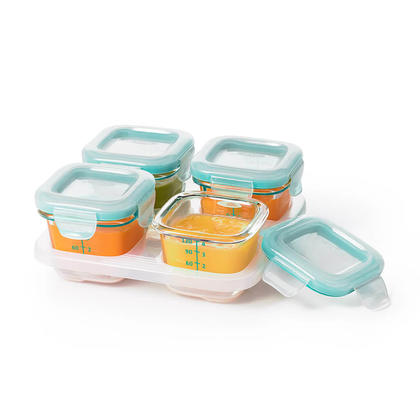4oz Leak Proof Reusable Food Storage Plastic Containers with Twist Top Lids  12pc