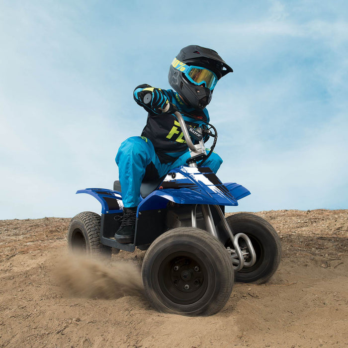 Razor Kids Electric Off Road Mini Dirt Quad Bike 4 Wheeler ATV 24 Volt, Blue