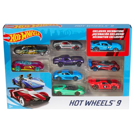 Hot Wheels 9-Car Collector Die-Cast Vehicle Gift Pack