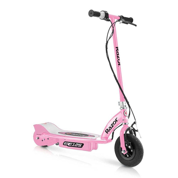 Razor E125 Motorized Rechargeable Kids Youth Electric Scooters, 1 Pink & 1 Blue