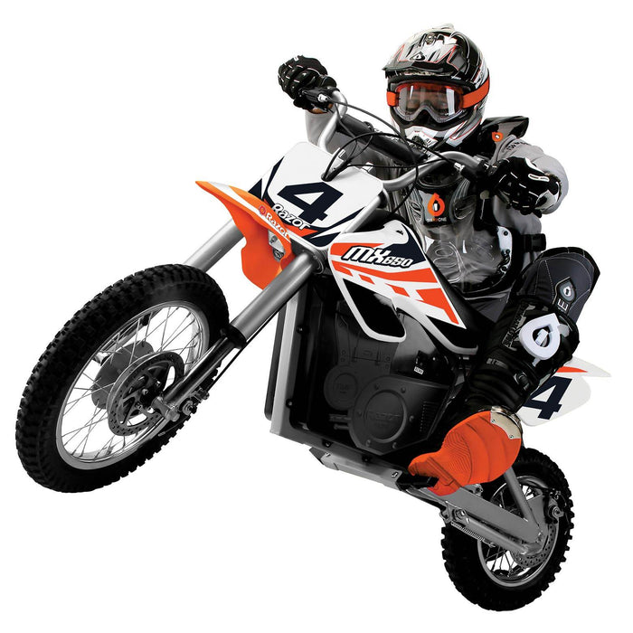 Razor MX650 Dirt Rocket High-Torque Electric Motocross Dirt Bike, Orange(2 Pack)