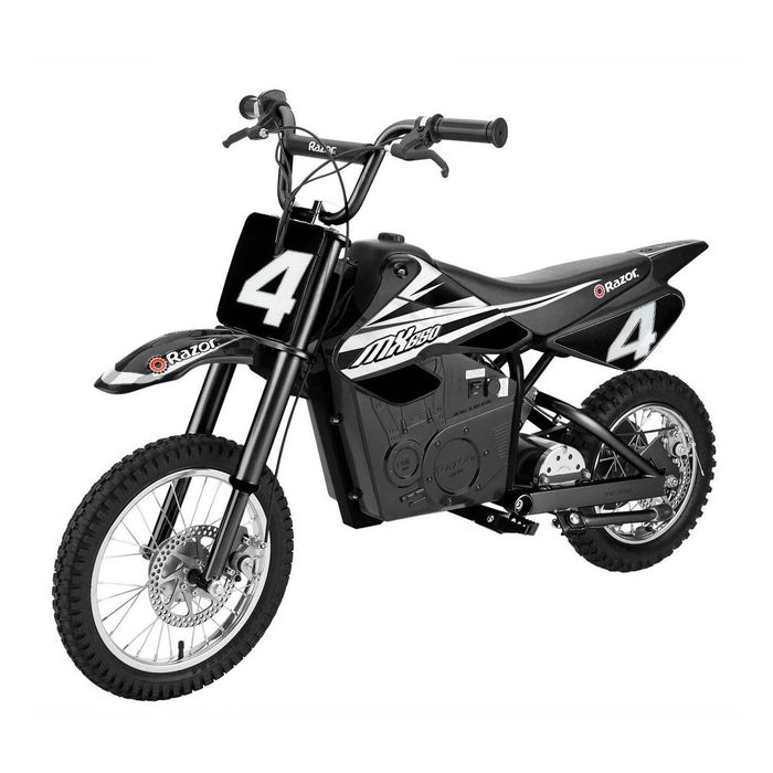 Razor MX650 Dirt Rocket High-Torque Electric Motocross Dirt Bike, Black (2 Pack)