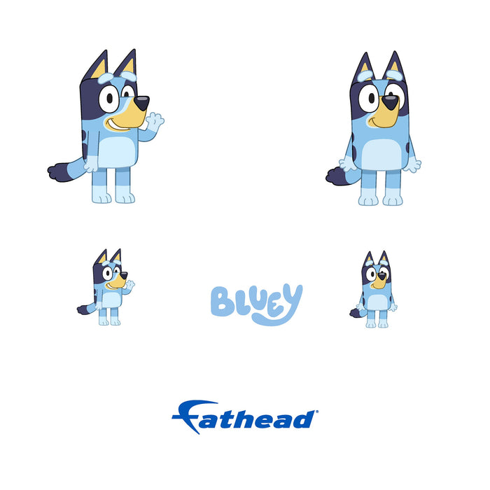 Fathead Bluey: Bluey Minis - Officially Licensed BBC Removable Adhesive Decal