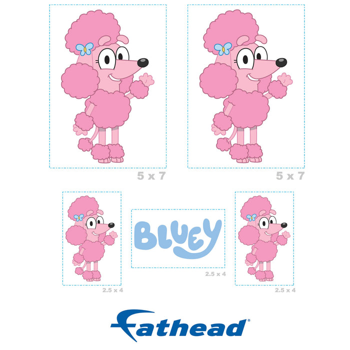 Fathead Bluey: Coco Minis - Officially Licensed BBC Removable Adhesive Decal