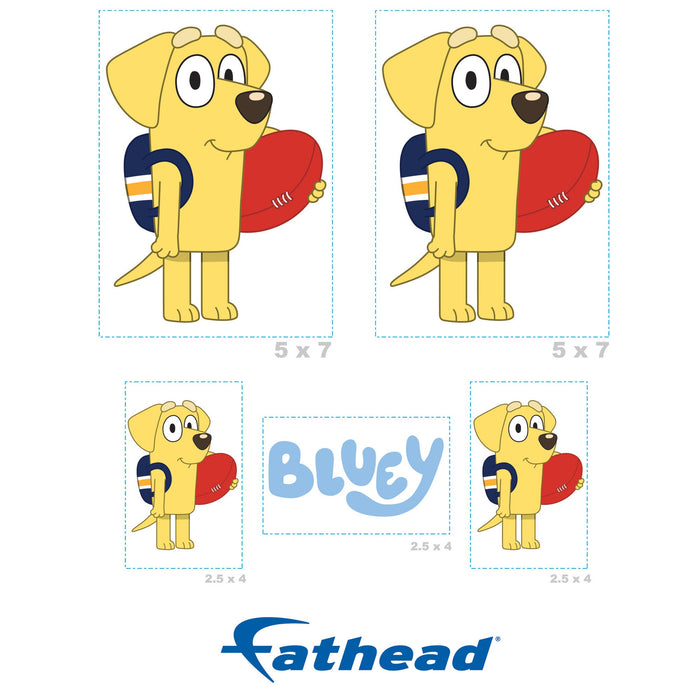 Fathead Bluey: Lucky Minis - Officially Licensed BBC Removable Adhesive Decal
