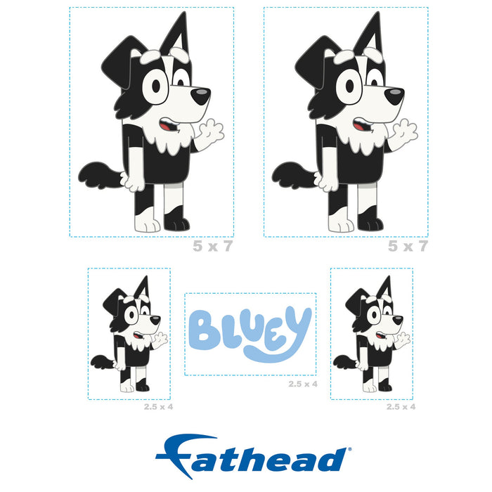 Fathead Bluey: Mackenzie Minis - Officially Licensed BBC Removable Adhesive Decal