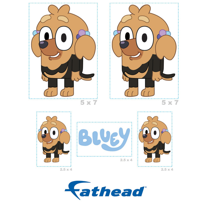Fathead Bluey: Missy Minis - Officially Licensed BBC Removable Adhesive Decal