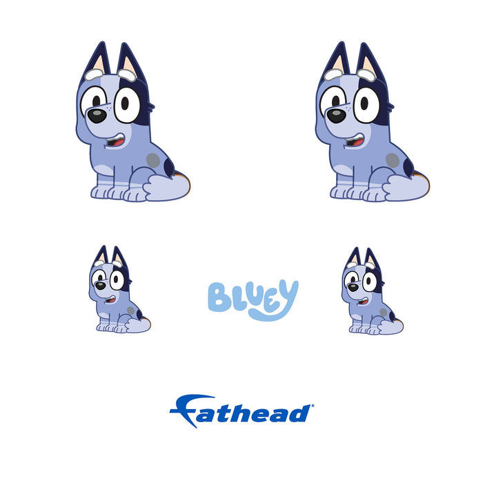Fathead Bluey: Socks Minis - Officially Licensed BBC Removable Adhesive Decal