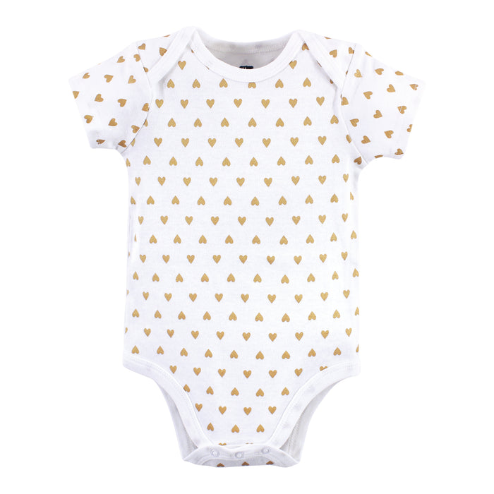 Hudson Baby Infant Girl Cotton Bodysuits, Girl Mommy 5 Pack