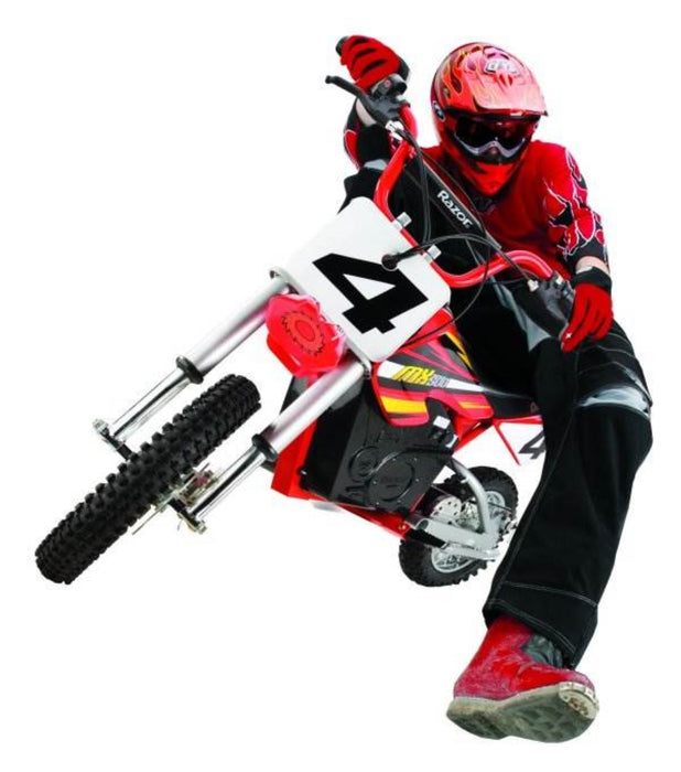 Razor MX500 Dirt Rocket 36V Electric Toy Motocross Dirt Bike, Red (2 Pack)