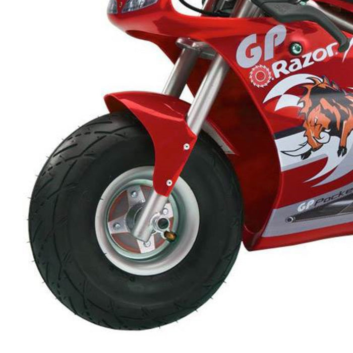 Razor 24V Mini Bike 1 Speed Dirt Racing Motorcycle Pocket Rocket, 2 Pack, Red