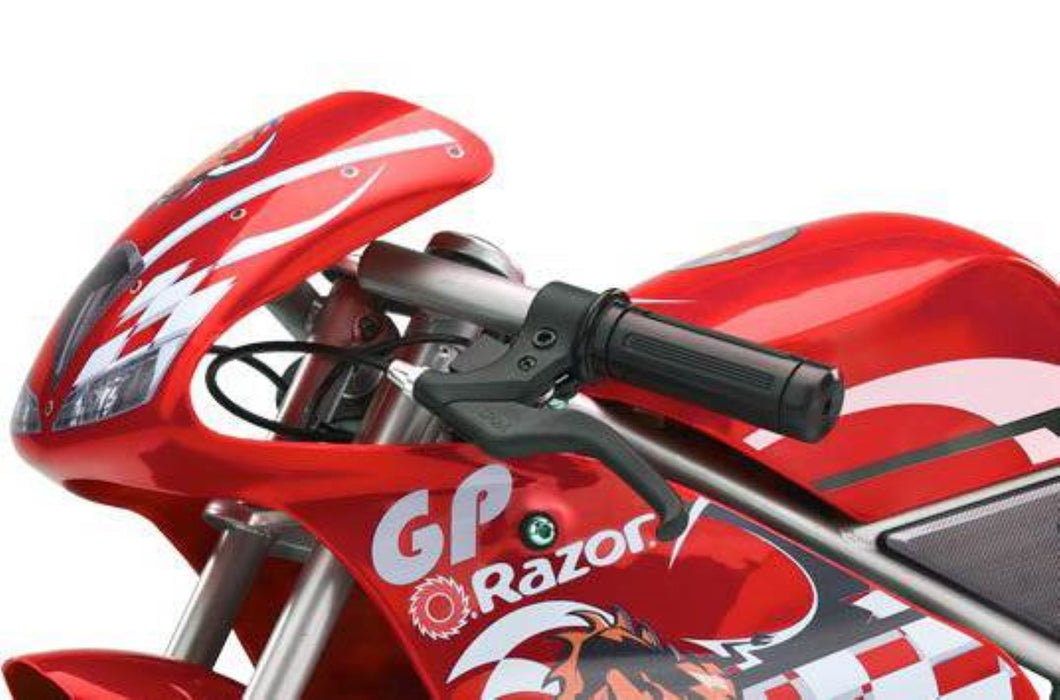 Razor 24V Mini Electric Bike 1 Speed Dirt Racing Motorcycle Pocket Rocket, Red