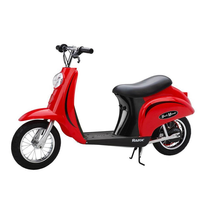 Razor Pocket Mod Miniature Euro 24 Volt Electric Retro Scooters, 1 Red & 1 Black