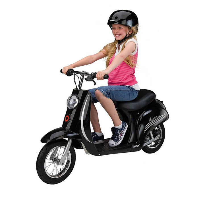 Razor Pocket Mod Miniature Euro 24 Volt Electric Retro Scooters, 1 Red & 1 Black