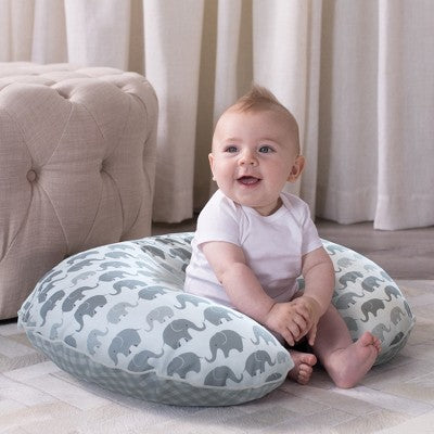 Boppy Premium Support Nursing Pillow Cover in Grey Elephant