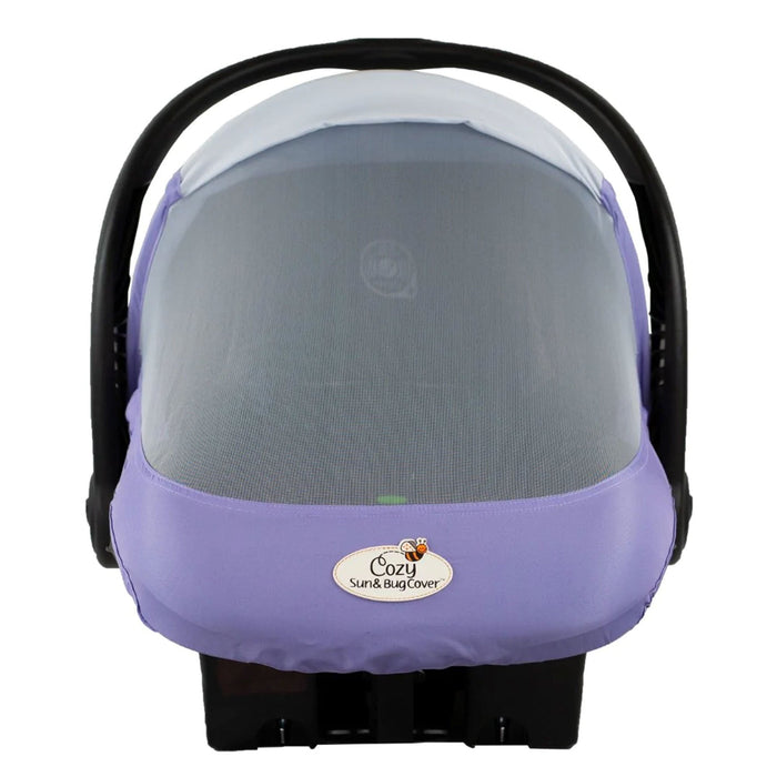 CozyBaby Lightweight Mesh Summer Sun and Bug Baby Carrier Cover, Rhapsody Purple