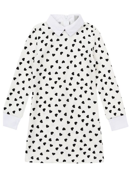 Mia Belle Girls Heart-Stopping Collared Dress by Kids Couture