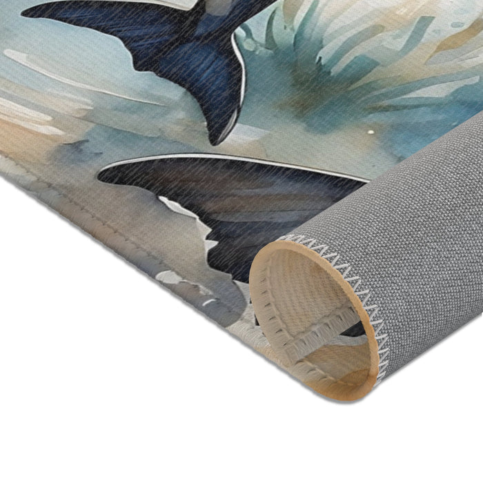 TeepeeJoy Dolphin Area Rug for Kids and Nursery Rooms - Marine Magic