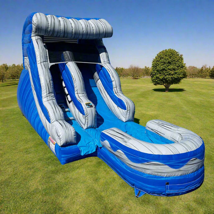 HullaBalloo 12' Ocean Wave Inflatable Slide Wet/Dry