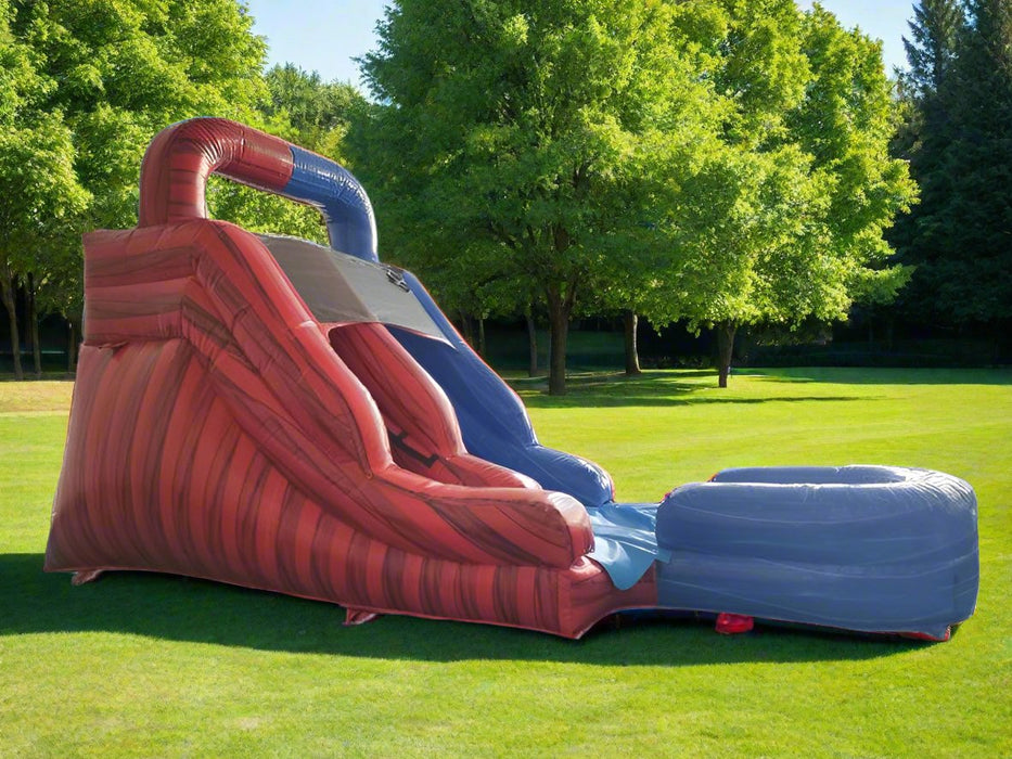 HullaBalloo 12' Fire N Ice Waterslide with Pool