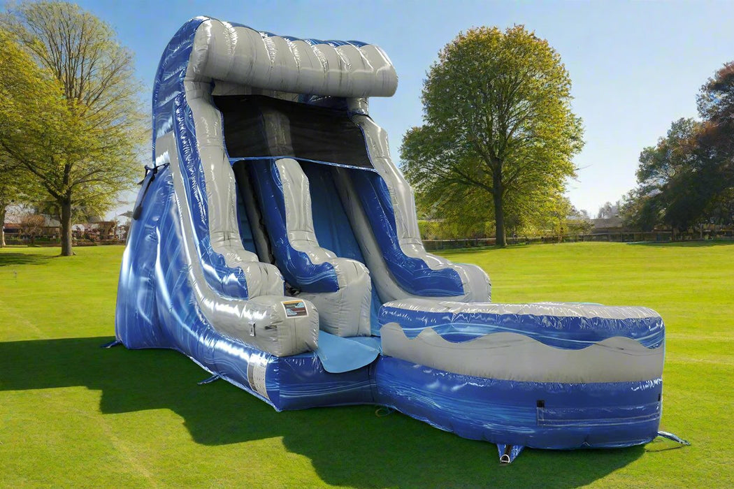 HullaBalloo 12' Ocean Wave Waterslide with Pool