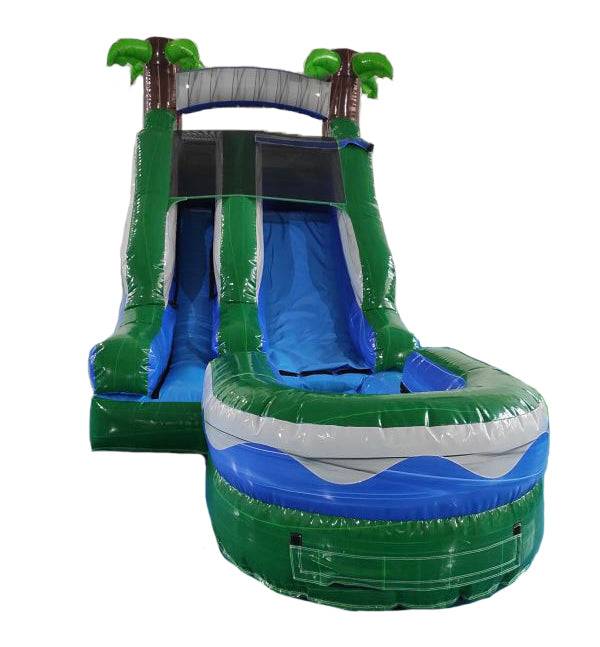 HullaBalloo 12' Tropical Inflatable Slide Wet/Dry