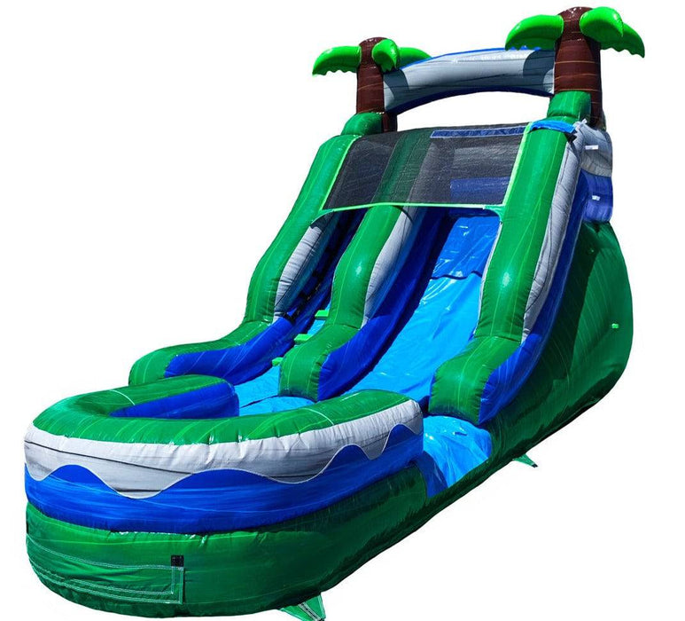 HullaBalloo 12' Tropical Waterslide with Pool