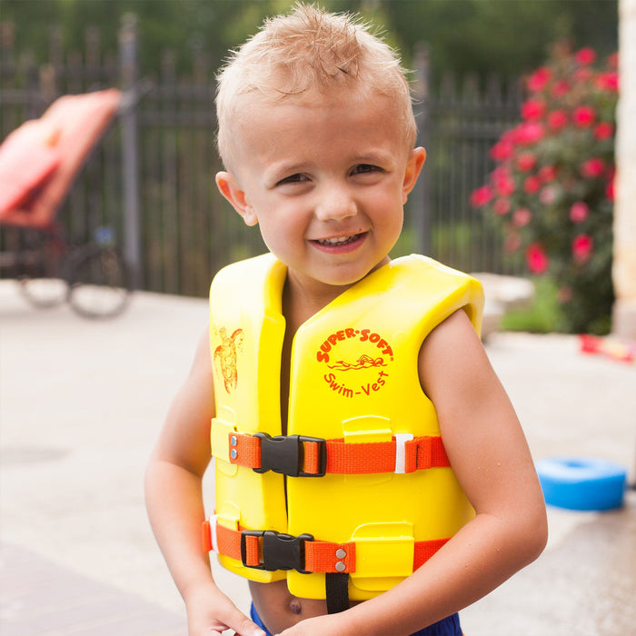 TRC Recreation Super Soft Child Life Jacket Swim Vest, Small, Flamingo Pink