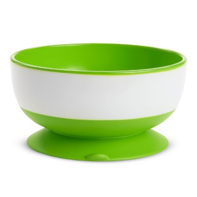 Munchkin Stay Put Suction Round Bowls, Plastic, Multi-Color, 3 Pack