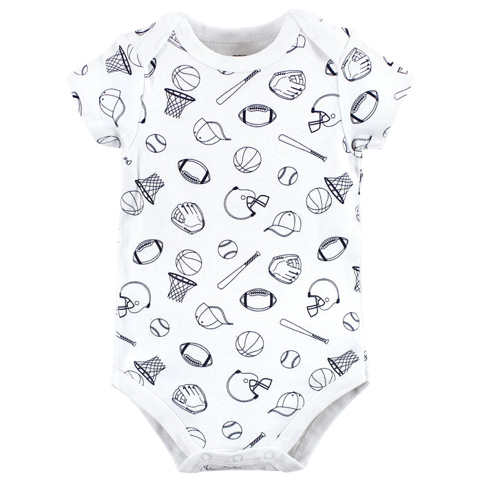 Hudson Baby Infant Boy Cotton Bodysuits, Love Mom