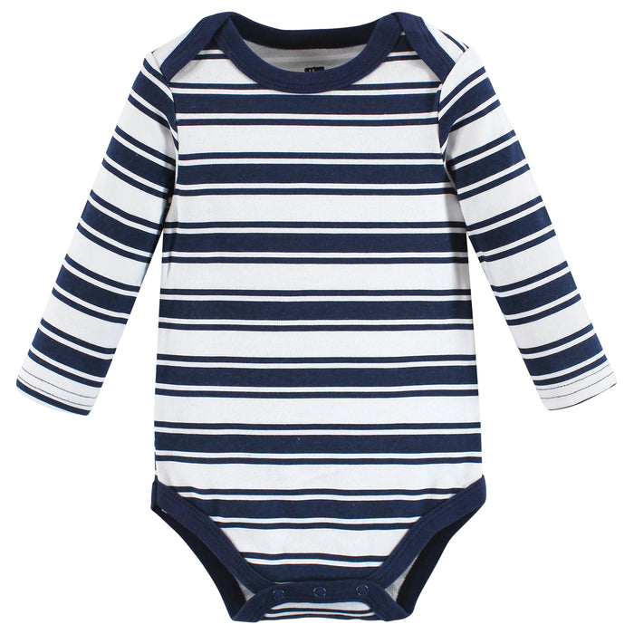 Hudson Baby Infant Boy Cotton Long-Sleeve Bodysuits, Mamas Boy