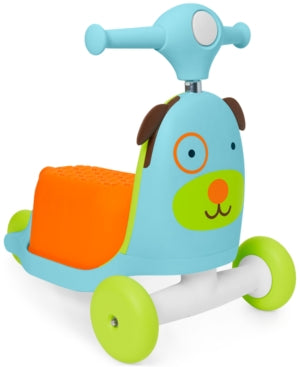 Skip Hop Kids' 3-in-1 Ride On Scooter and Wagon Toy - Dog