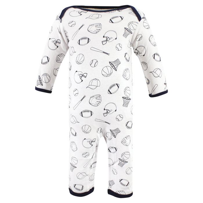 Hudson Baby Infant Boys Cotton Coveralls, Love Mom