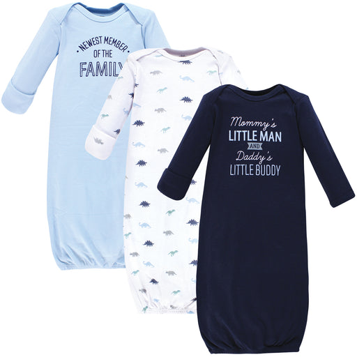 Hudson Baby Infant Boy Cotton Gowns, Newest Family Member