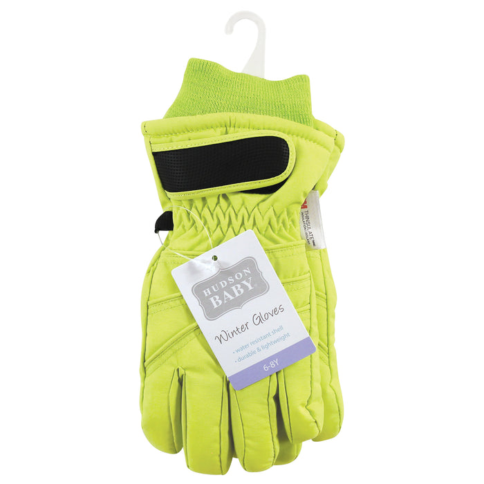 Hudson Baby Snow Gloves, Lime