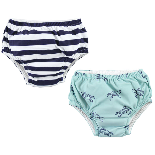 Hudson Baby Infant Boy Swim Diapers, Sea Turtle