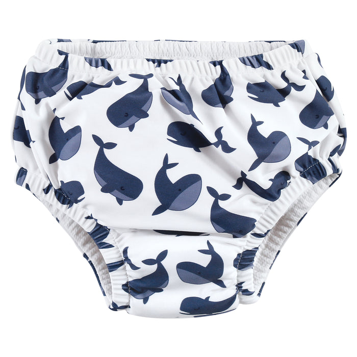Hudson Baby Infant Boy Swim Diapers, Whale Anchor